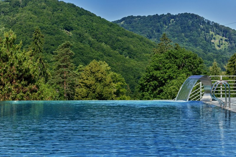 Bazén v Štiavnických vrchoch Hotel Sitno