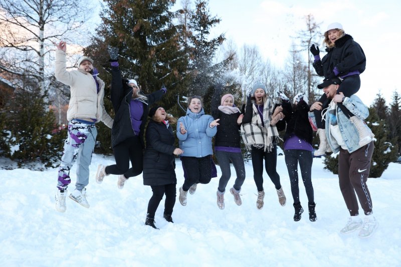 Teambuilding na snehu